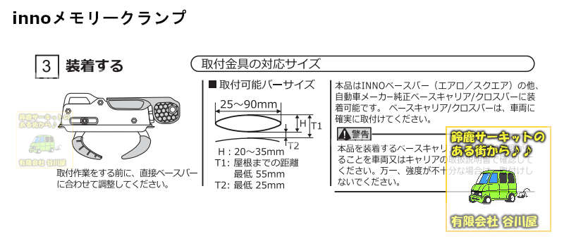 inno メモリクランプ